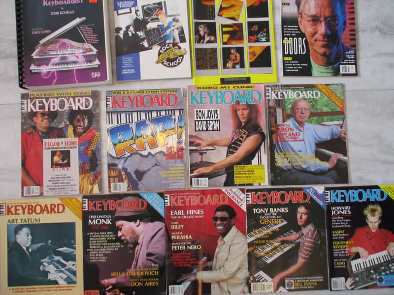 Keyboard Magazine Back Issues and Songbooks 1980's | Reverb