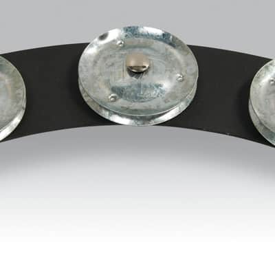 LP LP3814BGA 14-Inch Tambo-Ring - Black Sand with Galvanized Steel Jingles image 3