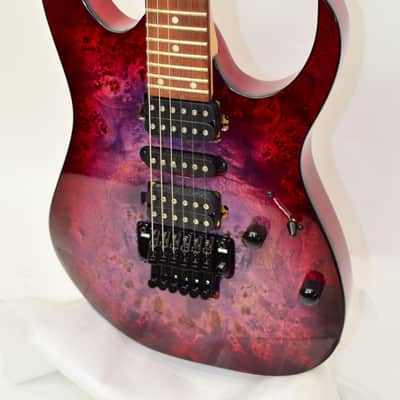 2024 Ibanez RG470PB Electric Guitar, Red Eclipse Burst image 2