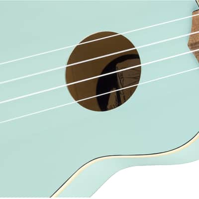 Fender Venice Soprano Uke - Walnut Fingerboard - Daphne Blue image 15
