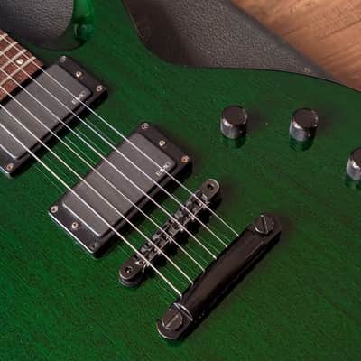 ESP The Eclipse Electric Guitar Japan Vintage Late 80s Early 90s Trans Emerald Green W/OHSC image 5