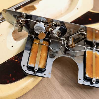 1967 Mosrite Melobar Walt Smith Electric Lap Steel Guitar White, 100% Original w/ Case image 21