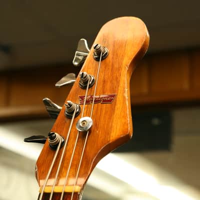 Maxitone 4-String Vintage Bass Made in Japan Pre-Ibanez Twin Pickup Early 1960s - Sunburst image 4