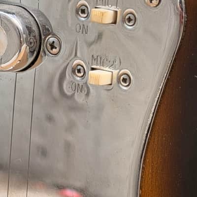 Vintage 1960s Kimberly Solid Offset Body Electric Guitar — Sunburst image 9
