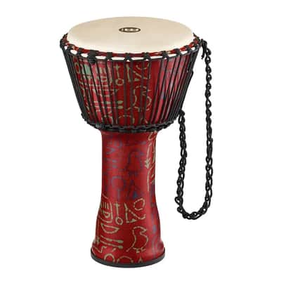Meinl PADJ1-M-G T10" Travel Series Rope-Tuned Djembe With Goat Skin Head