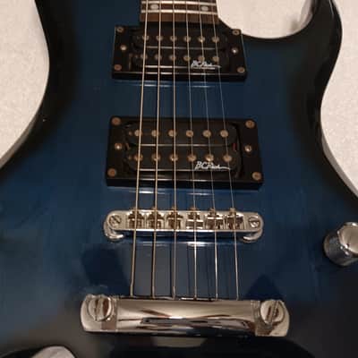 BC Rich  Bich Platinum Series Electric Guitar  - Transparent Blue image 4