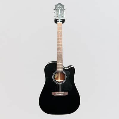 Guild D-140CE Dreadnought Acoustic Electric Guitar - Black image 8