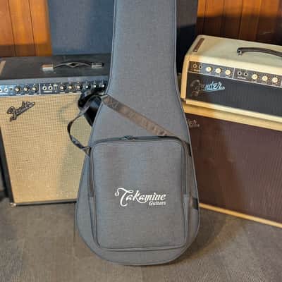 Takamine EF341SC Left Handed Acoustic/Electric Guitar w/Gig Bag - Gloss Black (Serial #61090071) image 8