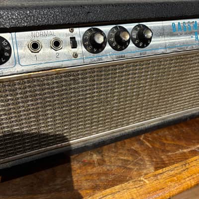 Fender Bassman "Drip Edge" 2-Channel 50-Watt Guitar Amp Head 1968 - 1969 - Silverface image 7
