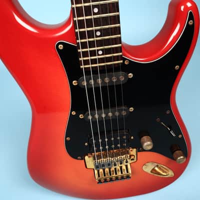 Fender Stratocaster Str-75r Electric Guitar Made in Japan Gold Floyd image 7