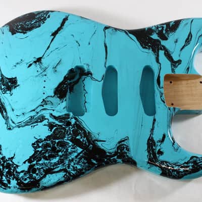 Multicolor HSS Hardtail Strat Stratocaster body Fits Fender neck P517 image 1
