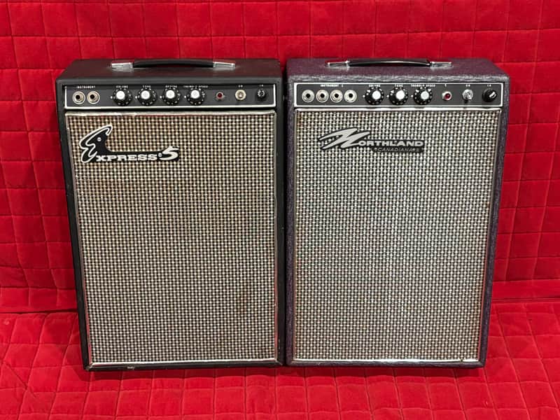 2 Vintage Teisco Tube Amps Express 5 + Northland Canadiana MIJ JAPAN Tremolo + Reverb RARE image 1