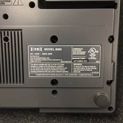 Eiki 8080A CD, USB Drive and Tape Player/Recorder image 6