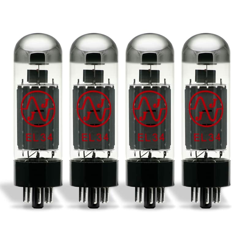 JJ Electronic EL34 Power Tube Apex Matched Quad | Reverb