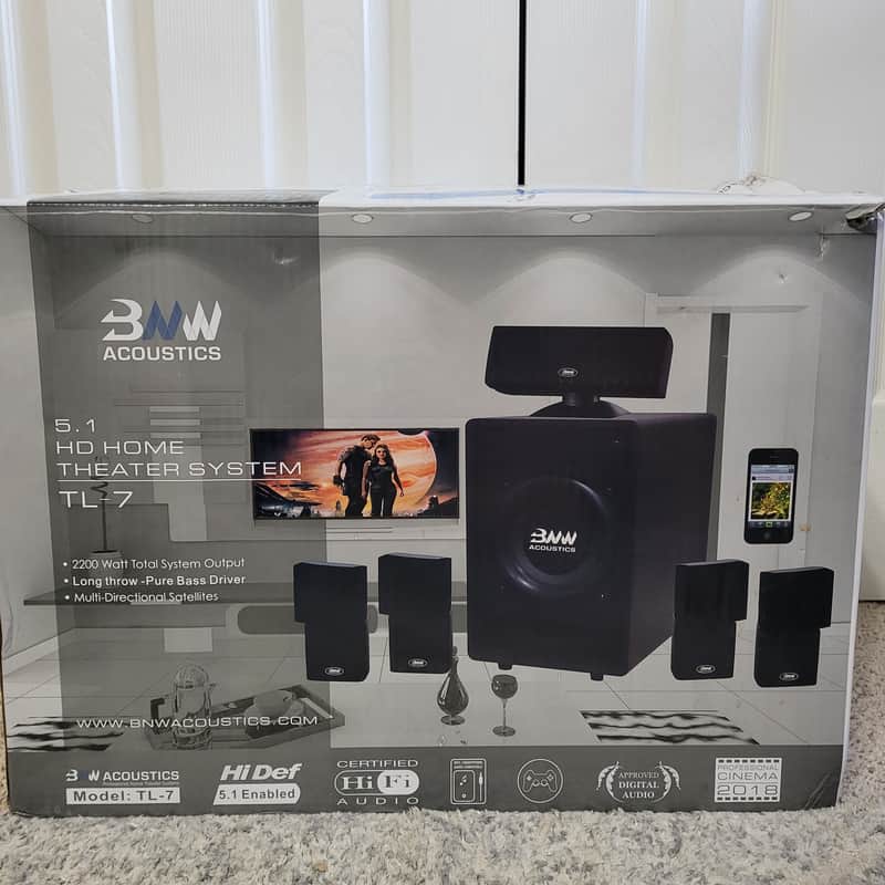 BNW Acoustics TL-7 HD 5.1 Home Theater Speaker System 2200 Watt image 1