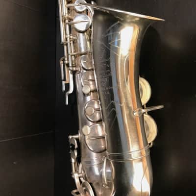 Alto saxophone René Guénot French - Silver plated image 5