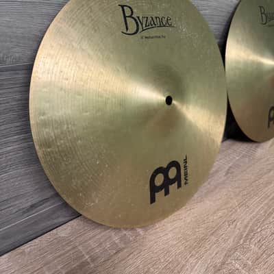 Meinl Cymbals Byzance Traditional Medium Hi-hat Cymbals - 14 inch #3185 image 2
