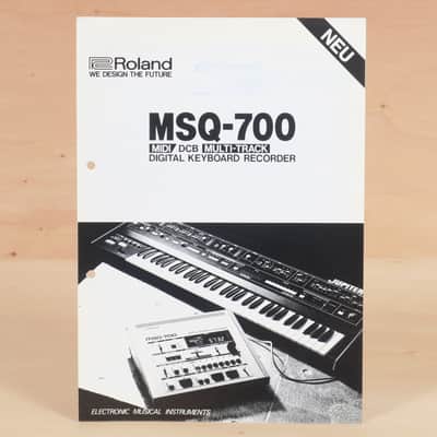 Roland MSQ-700 Multitrack Digital Keyboard Recorder original brochure in German