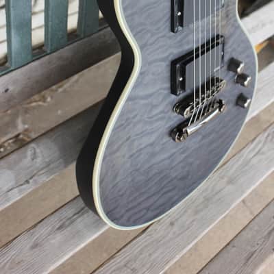 ESP LTD EC-401 QM 2017 - 2019 Neck Through (Satin See Thru Black) image 5