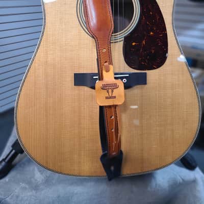 The Longhorn - Handcrafted Full-Grain Leather Guitar Strap with Hair-on Cowhide image 7