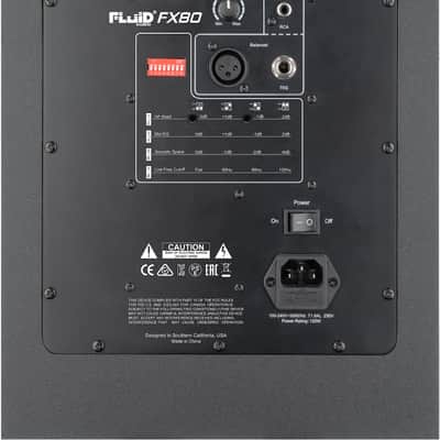 Fluid Audio FX80 8" Coaxial Active Studio Monitor - Single 2022 - Present - Black image 3