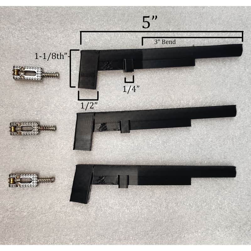 3 String Bender Kit for Lap Steel or Guitar - Hardtail Bridge Configuration image 1