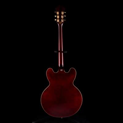 Pre-Owned 2009 Epiphone Riviera P93 WR Wine Red With OHSC image 11