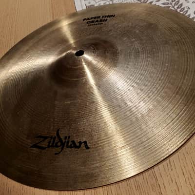 Rare Vintage 1970s Zildjian 14" Paper Thin Crash Cymbal image 1