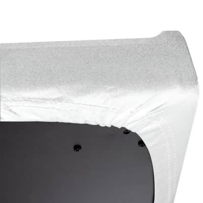 On-Stage KDA7088W 88-Key Keyboard Dust Cover, White image 3