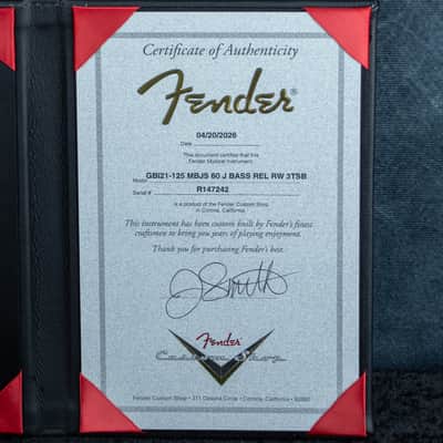 Fender Custom Shop Jason Smith Masterbuilt 1960 Jazz Bass Relic 3 Tone Sunburst R147242 image 7