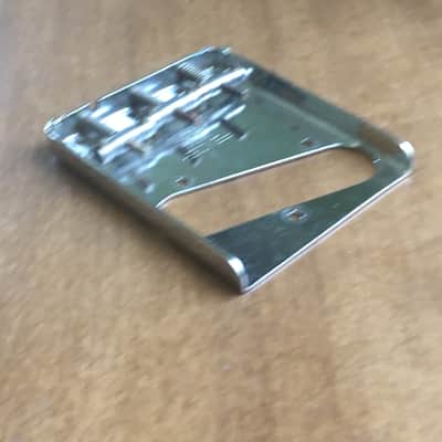 Vintage 1960s Fender USA Tele Ashtray 3 Saddle Guitar Bridge Plate Natural Relic image 10