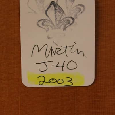 2003 Martin Standard Series J-40 — Natural image 2