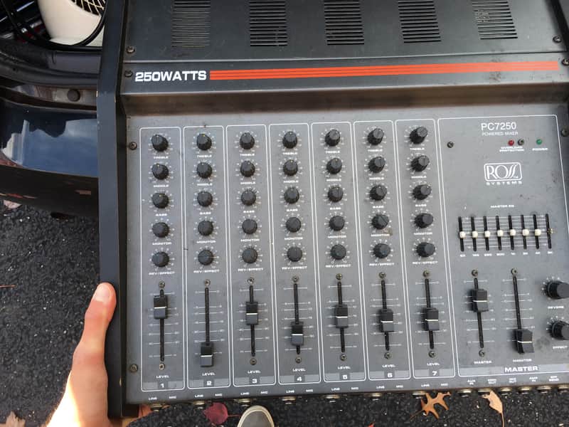 VINTAGE mixing board Ross PC7250 1988 Black image 1