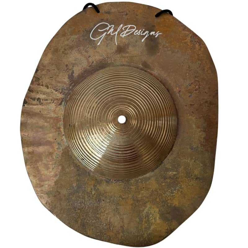 GM Designs Hanging/Mountable Irregular Cymbal w/ 8" Bell - Unique Resonant Voices! image 1