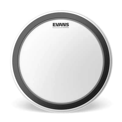 Evans BD18EMADUV UV EMAD Coated Bass Drum Head - 18"