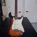 2000 Fender USA American Standard Stratocaster, Rosewood Fretboard, 3-Color Sunburst, Upgrades, naturally aged