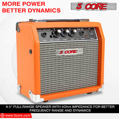 5 Core Guitar AMP 10W 1x5" Electric Guitar Amplifier Classical Practice Bass Acoustic Guitar Combo GA 10 ORG image 7