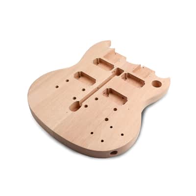 Diy Electric Guitar Kit Double Neck Guitar Kits Beginner Kits 12 String Right Handed With Mahogany Body Mahogany Neck Rosewood Fingerboard Chrome Hardware Build Your Own Guitar. image 4