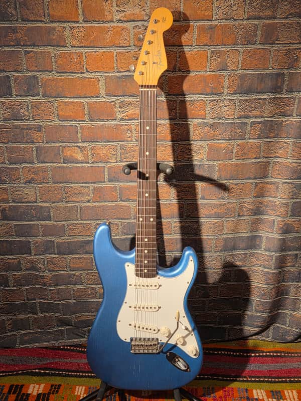 S-Style Partscaster - Aged Lake Placid Blue Body, Fender Custom Shop Neck & Bridge Pickups, Seymour Duncan SSL-1 Middle Pickup image 1