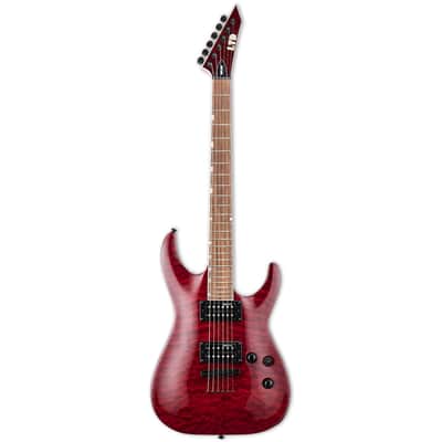 ESP LTD MH-200QM NT - Roasted Jatoba Fingerboard, See Thru Black Cherry image 1