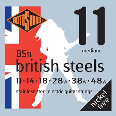 Rotosound BS11 British Steels 6-String Electric Guitar Strings, 11-48 image 2