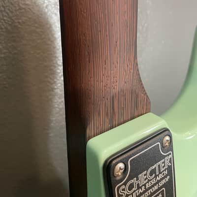 Schecter Nick Johnston USA CUSTOM SHOP Atomic Green 6 String SSS TRADITIONAL 2024 Tweed Case - *Authorized Dealer image 4