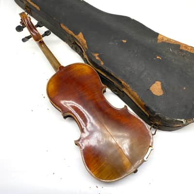 Unknown Model Early 1900s German Violin w/Case - 1/2 Size Used image 4