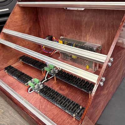 Custom 7U 84HP Powered Eurorack Wooden Case with Slide Nuts image 2