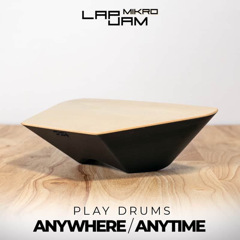 LapJam Mikro - Lap-Sized Travel Cajon - Natural Stain - Handcrafted in USA image 1