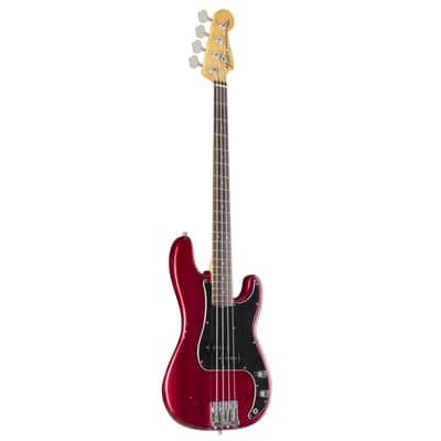 Fender AS Nate Mendel P-Bass RW CAR Candy Apple Red - 4-String Electric Bass image 1