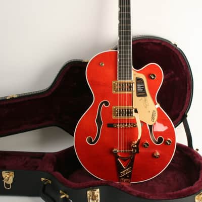 Gretsch Nashville Hollow Body with String-Thru Bigsby and Gold Hardware Ebony Fingerboard Orange Stain image 1