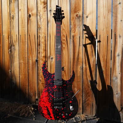 Schecter DIAMOND SERIES Sullivan King Banshee-6 FR-S Obsidian Blood 6-String Electric Guitar image 2