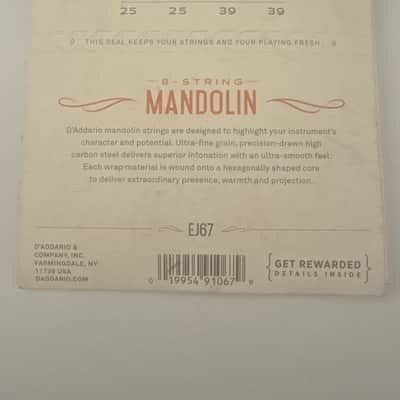 D'Addario EJ67 Mandolin Strings Medium image 2