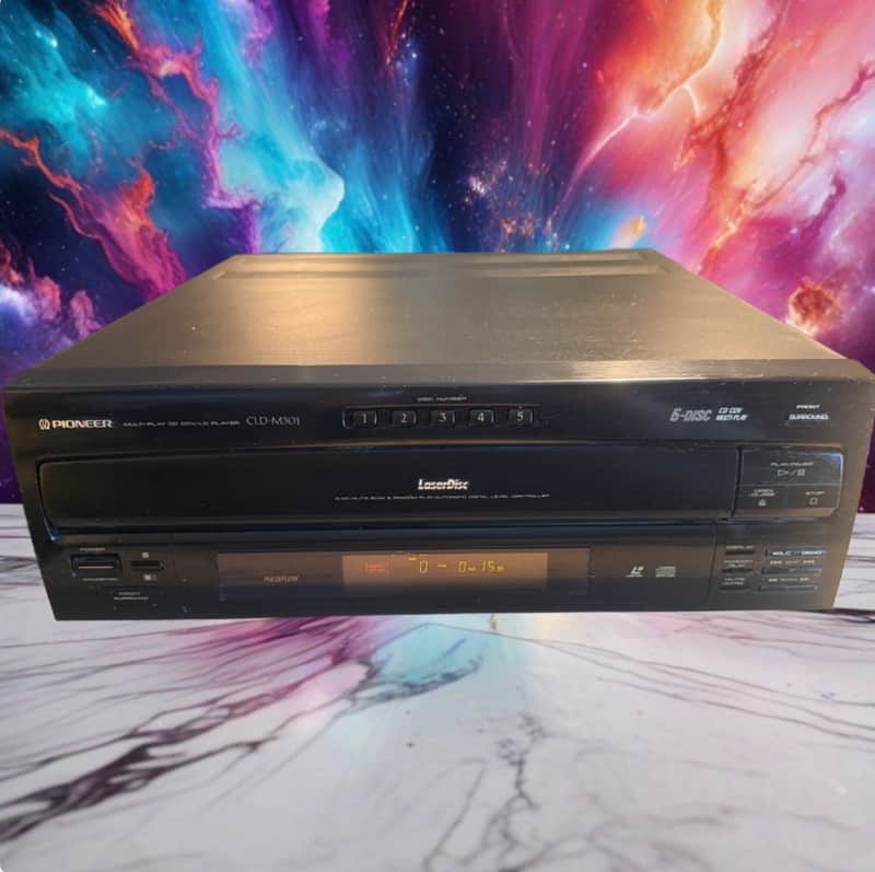Pioneer CLD-M301 LaserDisc Player and 5-Disc CD Player FRESH SERVICE W/ Remote🔥